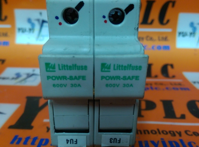 LITTELFUSE POWRSAFE 600V 30A Class CC Fuse Holder 裕益科技自動化設備可程式編碼器PLC